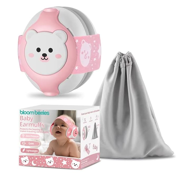 Bear Designed Baby Earmuf Headphones - Mom's Aura