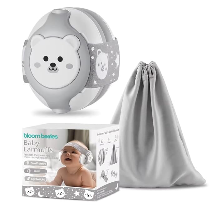 Bear Designed Baby Earmuf Headphones - Mom's Aura